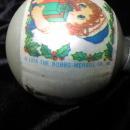 Four Vintage Raggedy Ann & Andy Glass Christmas Tree Ornaments 1970's