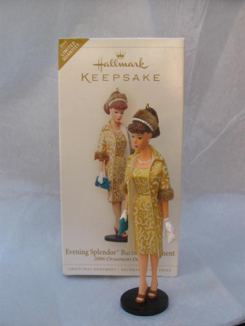 Hallmark 2006 Evening Splendor Barbie Special Limited Quantity Repaint Christmas Tree Ornament