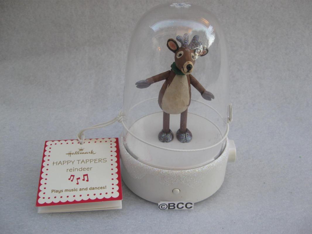 Hallmark Happy Tapper Reindeer Tabletop Display Magic Movement & Music
