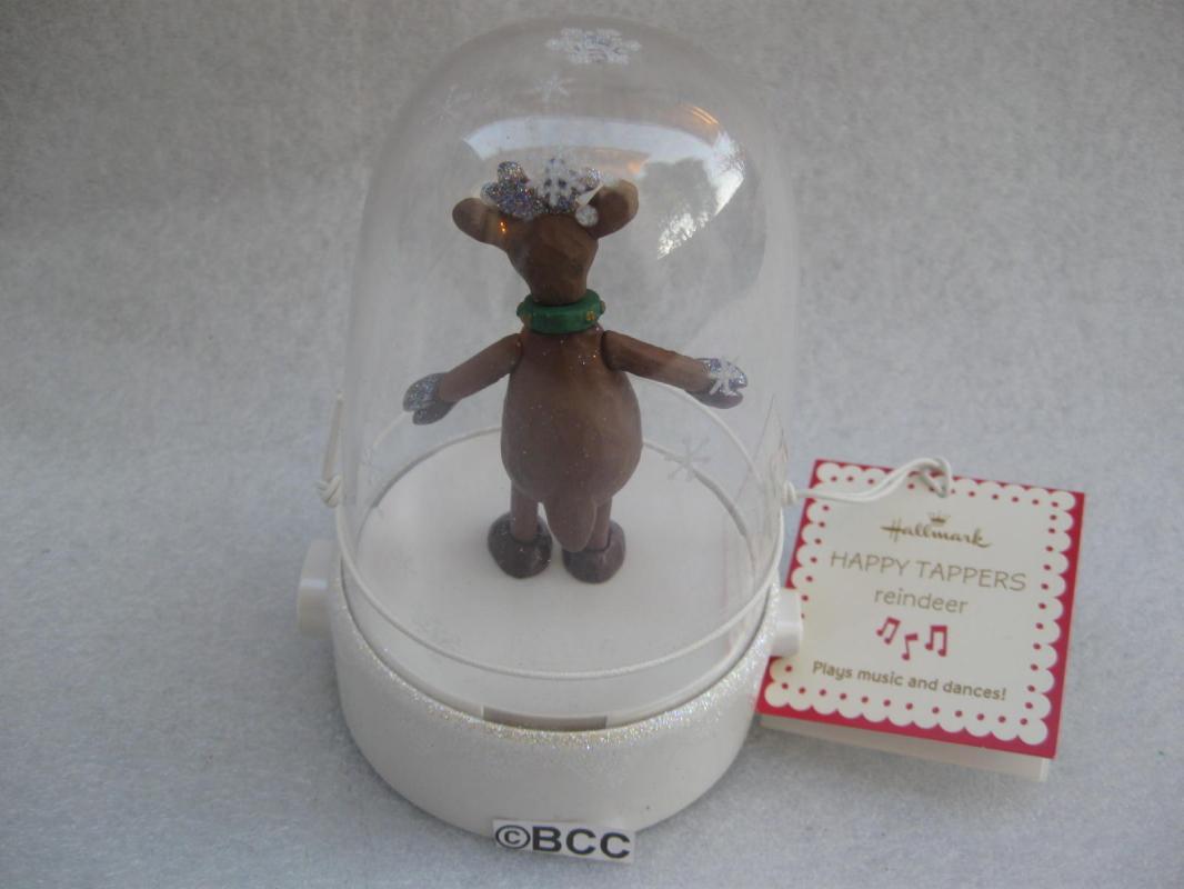 Hallmark Happy Tapper Reindeer Tabletop Display Magic Movement & Music