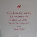 Hallmark Happy Tapper Reindeer Tabletop Display Magic Movement & Music