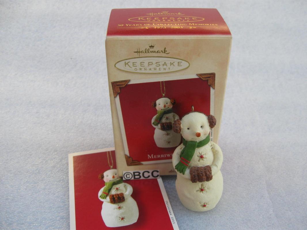 Hallmark 2003 Merriweather The Snowmen Of Mitford Christmas Ornament