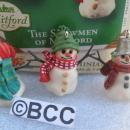 Hallmark 2003 The Snowmen Of Mitford Set of 3 Miniature Ornaments