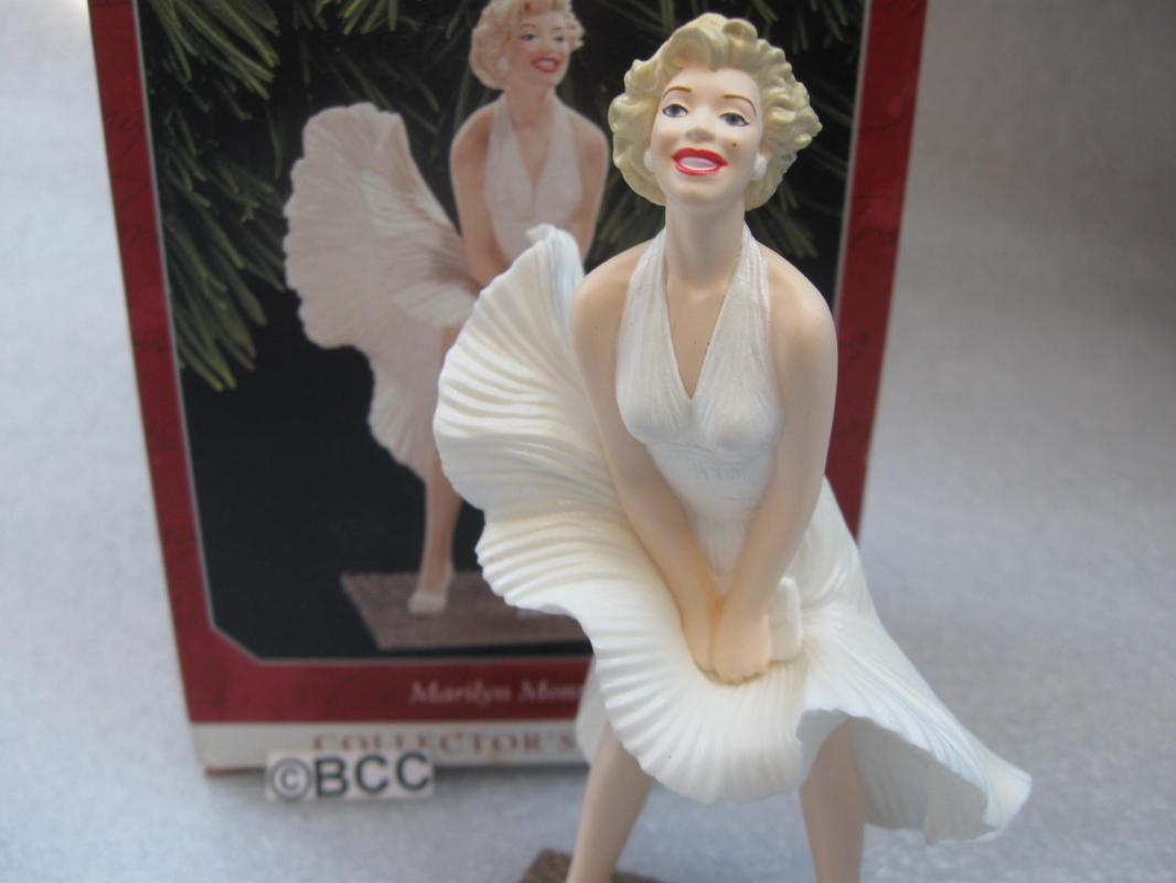 Hallmark 1998 Marilyn Monroe White Dress #2 In Series Christmas Tree Ornament