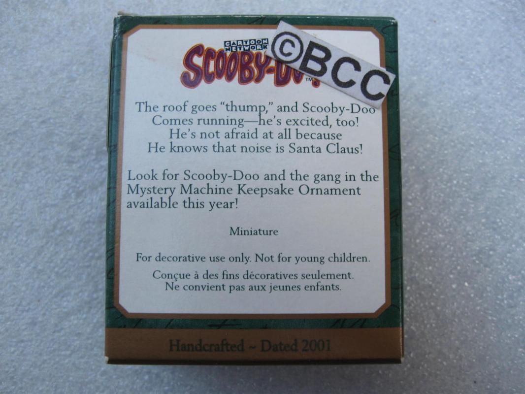 Hallmark 2001 Scooby Doo Miniature Christmas Tree Ornament