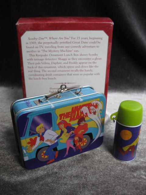Hallmark 1999 Scooby Doo Lunch Box Set - Set of 2 Christmas Tree Ornaments