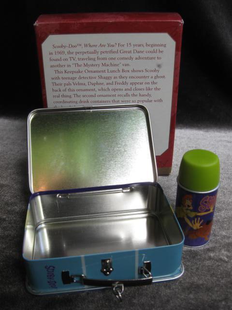 Hallmark 1999 Scooby Doo Lunch Box Set - Set of 2 Christmas Tree Ornaments