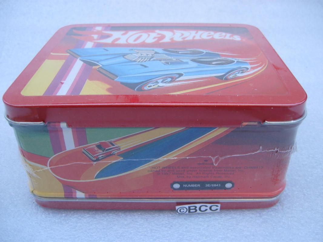 New Hallmark 1997 Hot Wheels School Days Lunch Box Lunchbox In Original Shrink Wrap
