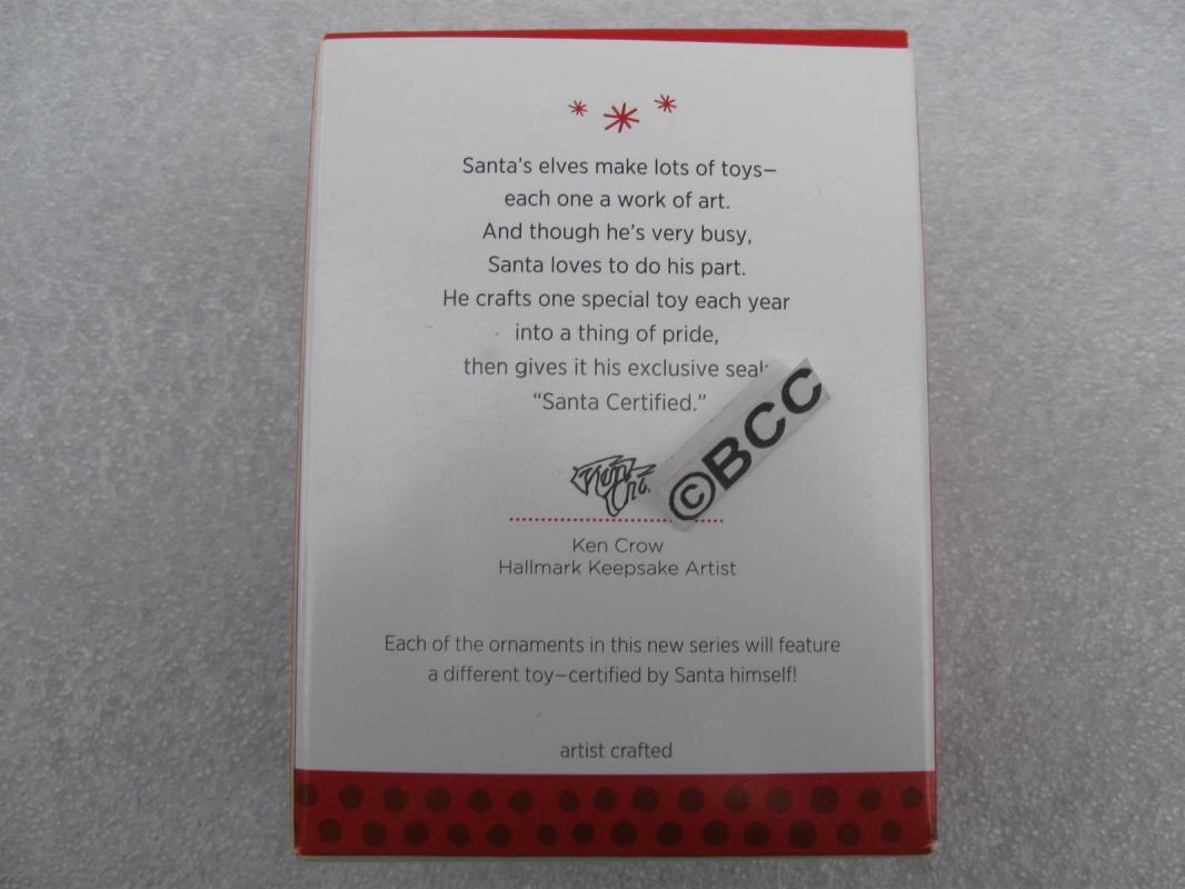 Hallmark 2013 Santa Certified Locomotive Train 1st In Series Christmas Ornament