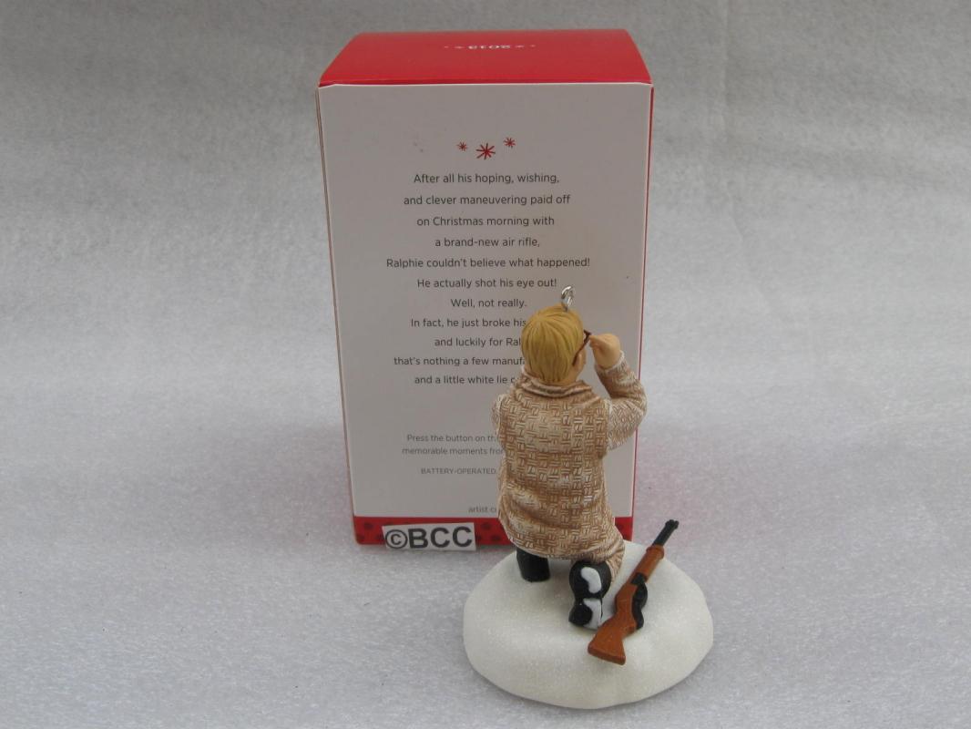 Hallmark 2013 I Shot My Eye Out Ralphie A Christmas Story Magic Sound Ornament