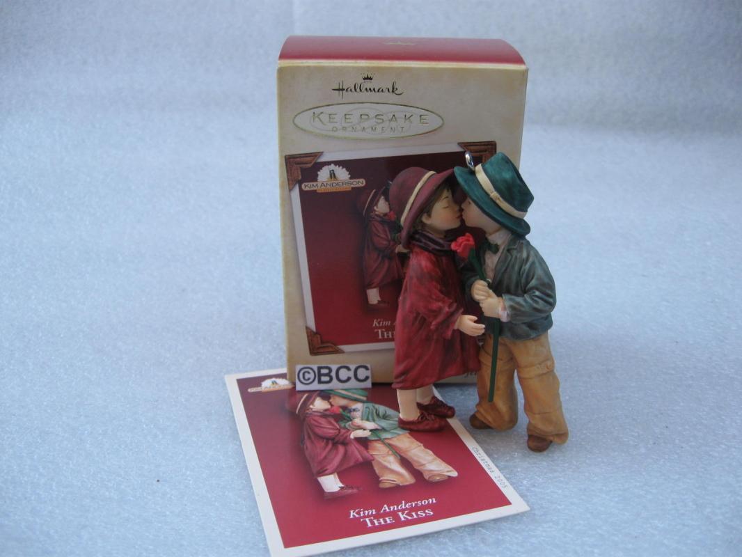 Hallmark 2005 The Kiss Love & Romance Christmas Ornament Valentines Day