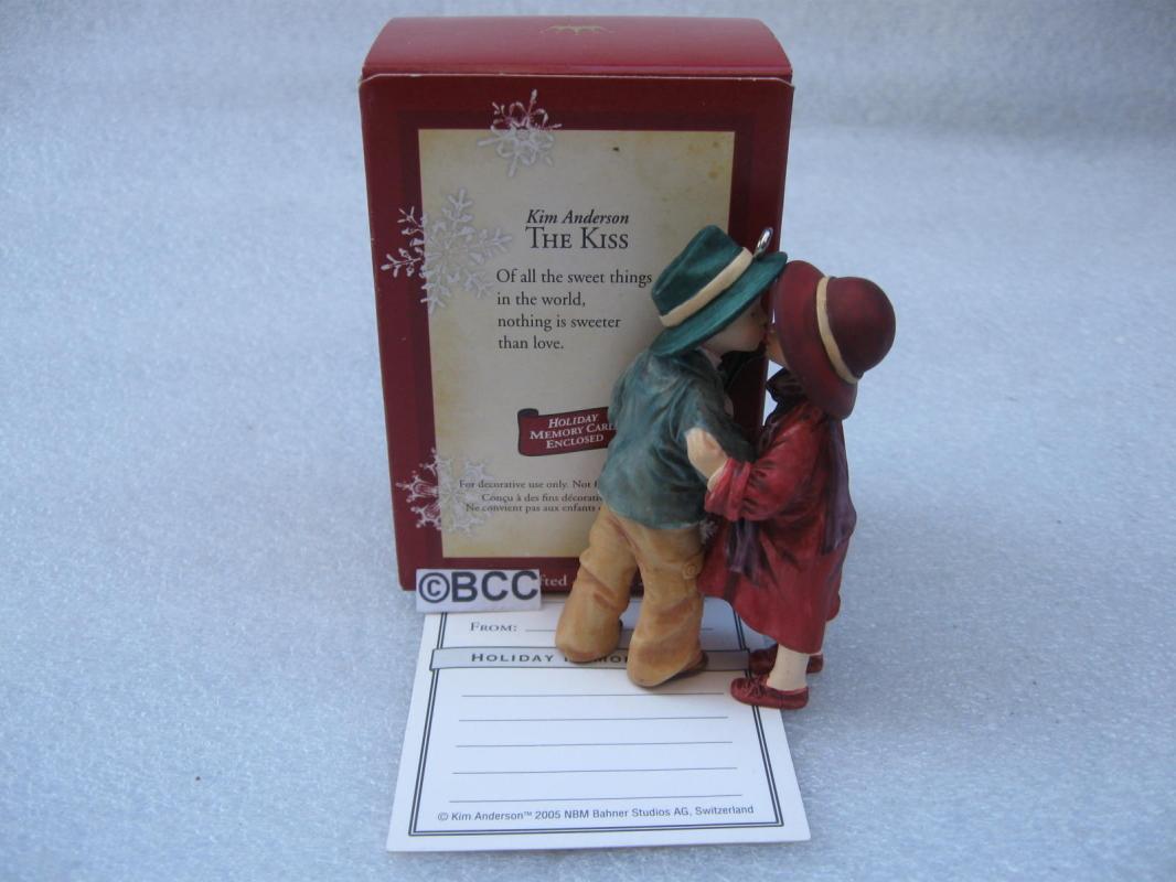 Hallmark 2005 The Kiss Love & Romance Christmas Ornament Valentines Day