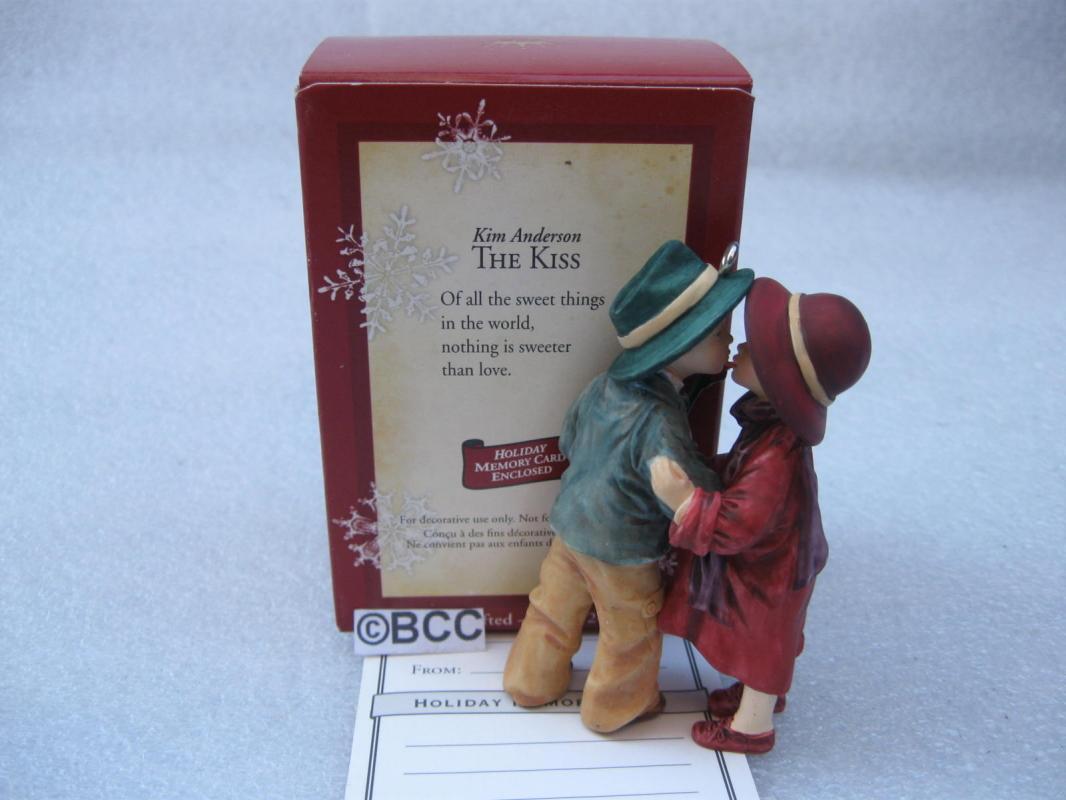 Hallmark 2005 The Kiss Love & Romance Christmas Ornament Valentines Day