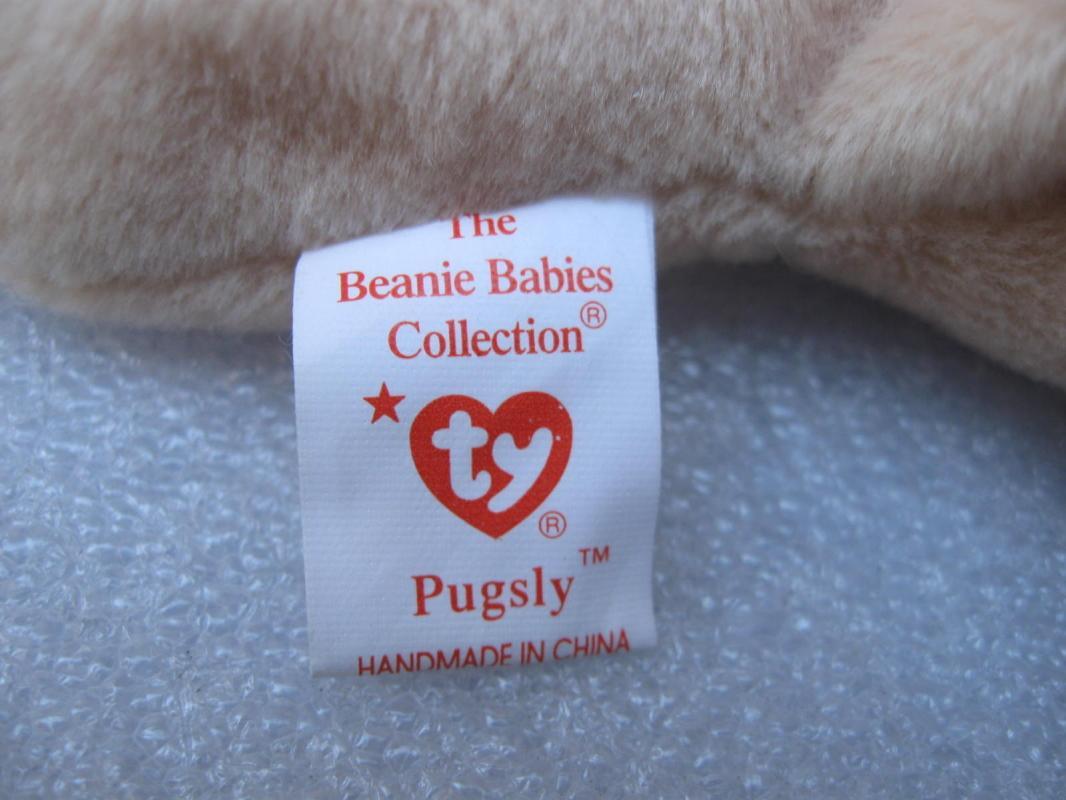 Ty Pugsley The Pug - Puppy Dog - Retired Beanie Baby