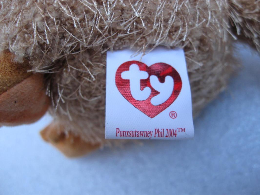 Ty Punxsutawney Phil Groundhog Day Beanie Baby 2004