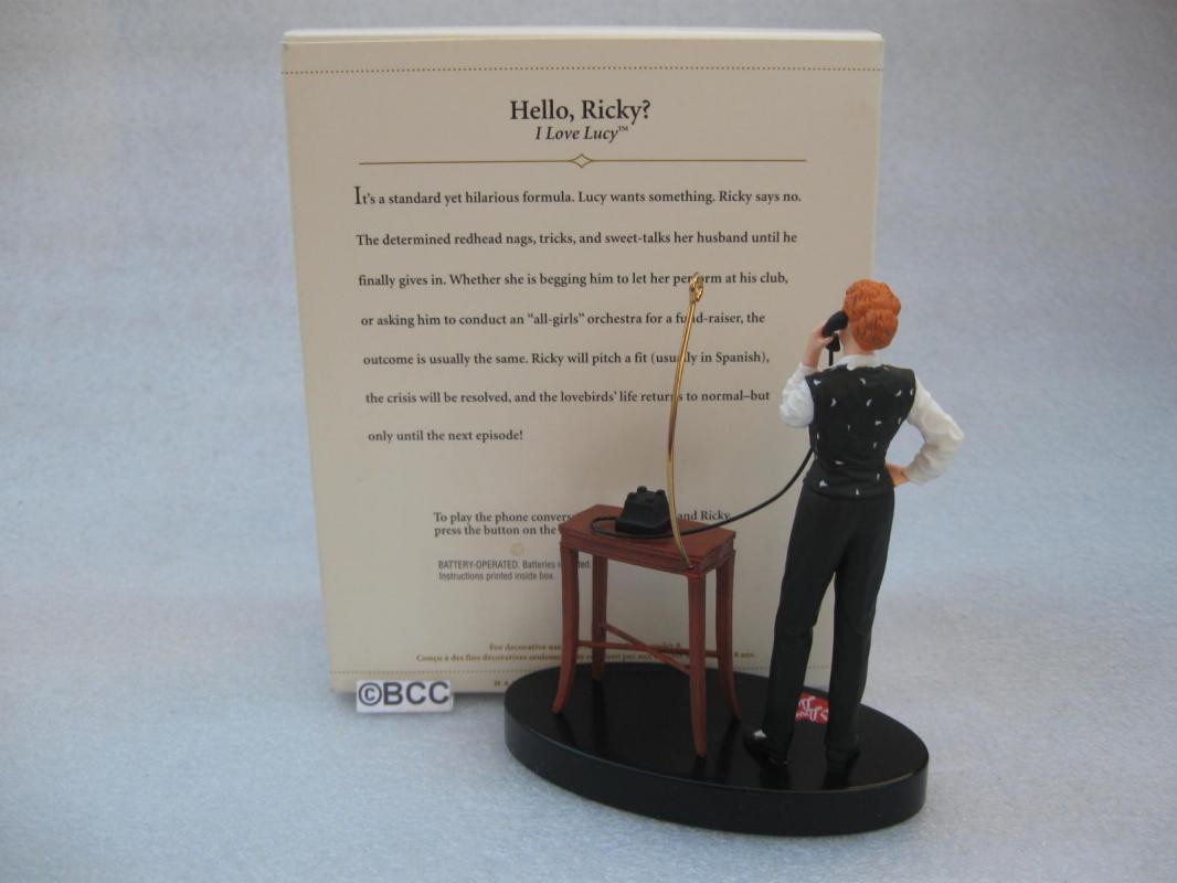 Hallmark 2006 Hello Ricky! I Love Lucy Christmas Tree Ornament