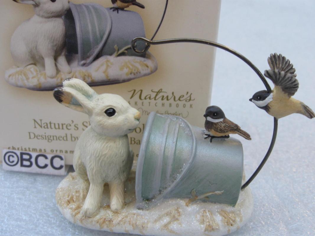 Hallmark 2007 Nature's Sketchbook Rabbit Marjolein Bastin 5th In Series Ornament Black Capped Chickadee