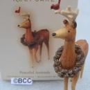 Hallmark 2007 Peaceful Animals Deer With Northern Cardinal Ornament