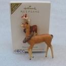 Hallmark 2007 Peaceful Animals Deer With Northern Cardinal Ornament