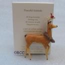 Hallmark 2007 Peaceful Animals Deer With Northern Cardinal Ornament