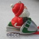 Hallmark 1984 Snowmobile Santa Christmas Tree Ornament