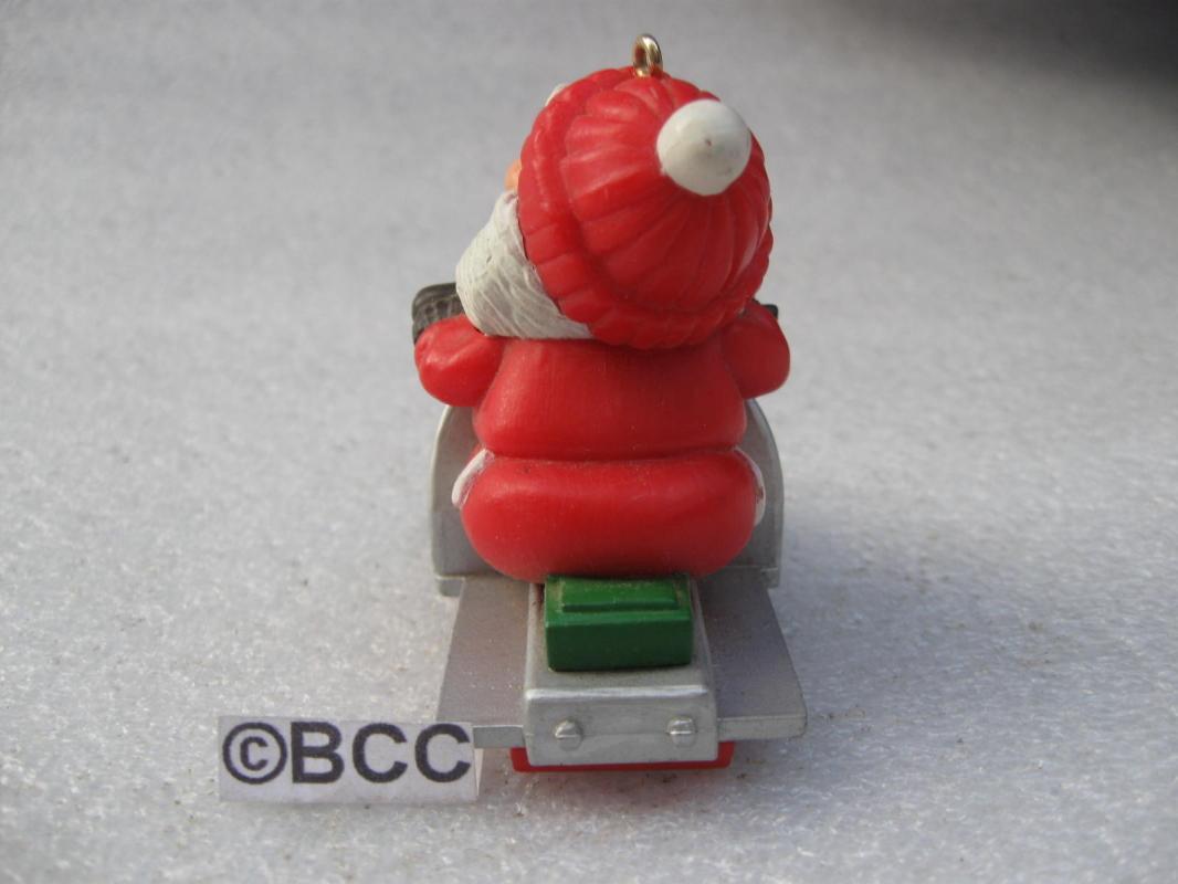 Hallmark 1984 Snowmobile Santa Christmas Tree Ornament