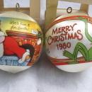 Hallmark 1980 & 1981 Miss Piggy & Kermit Christmas Tree Satin Ornaments