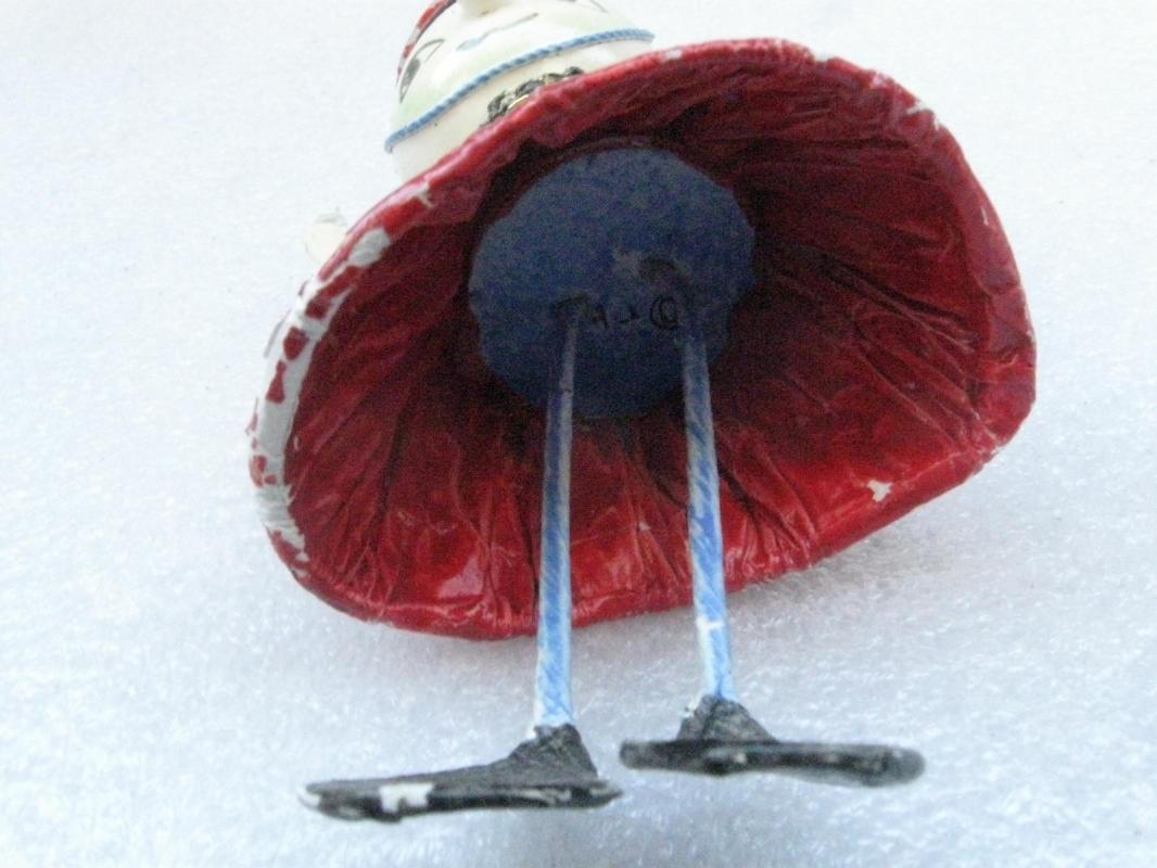Vintage Fitz & Floyd Toy Soldier Bell Shaped Christmas Ornament