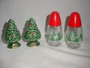 2 Sets of Christmas Tree Salt & Pepper Shakers Lefton & Gemco