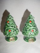 2 Sets of Christmas Tree Salt & Pepper Shakers Lefton & Gemco