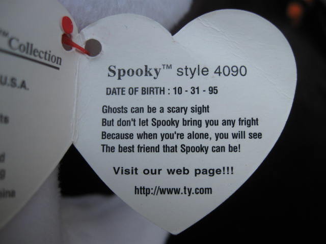 Ty Spooky The Halloween Ghost Beanie Baby