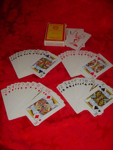 Shell Gas Station Playing Cards