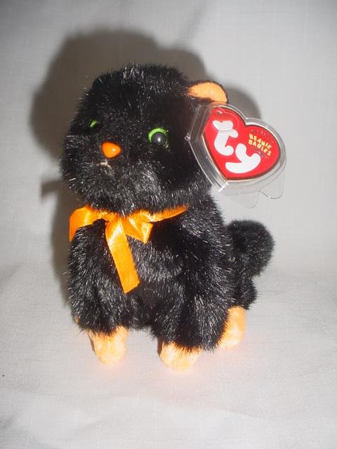 Ty Exclusive Beanie Baby Jinxy The Black Cat - Retired