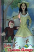 Curious George & Barbie Doll - NRFB New Old Stock
