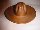 Vintage Western Copper Cowboy Hat Ashtray