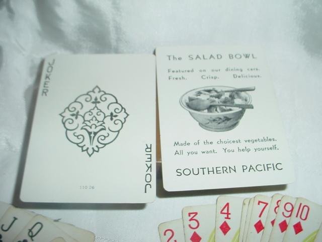 Southern Pacific Railroad Advertising Playing Cards