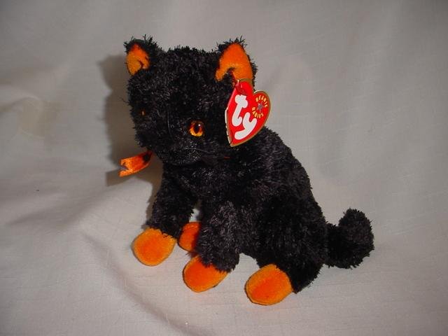 Ty Halloween Fraidy The Black Cat Retired Beanie Baby