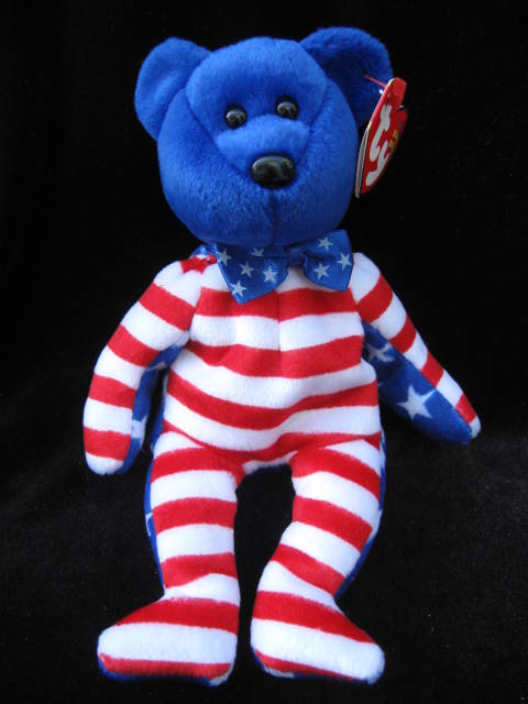 Ty Blue Liberty The Patriotic Bear Beanie Baby