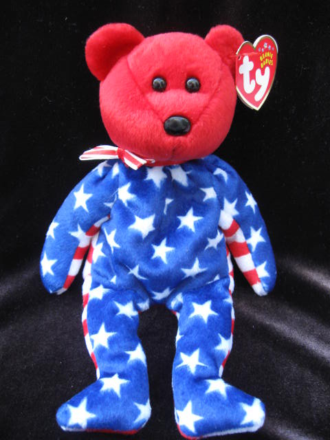 Ty Beanie Baby Red Liberty The Patriotic Bear