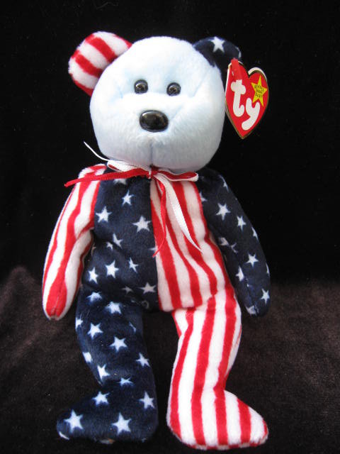 Ty Blue Face Spangle Retired Beanie Baby