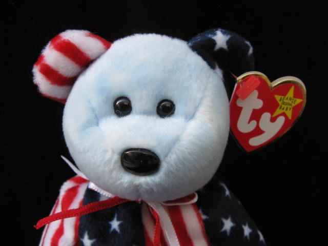 Ty Blue Face Spangle Retired Beanie Baby
