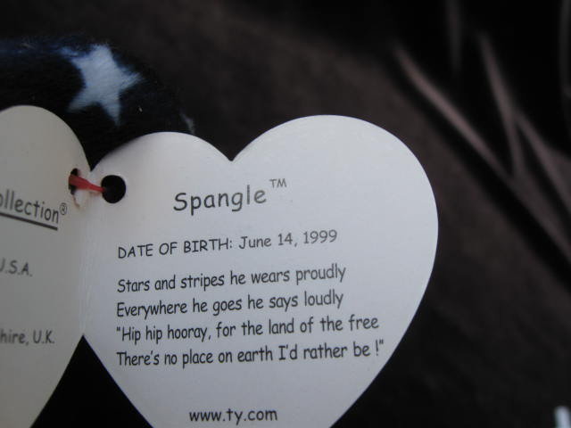 Ty Blue Face Spangle Retired Beanie Baby