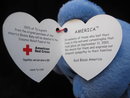Ty Blue America Bear Patriotic Beanie Baby