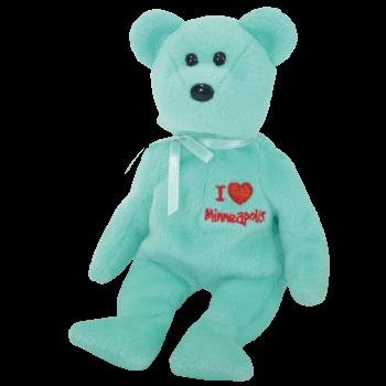 Ty I Love Minneapolis State Capital Beanie Baby Bear