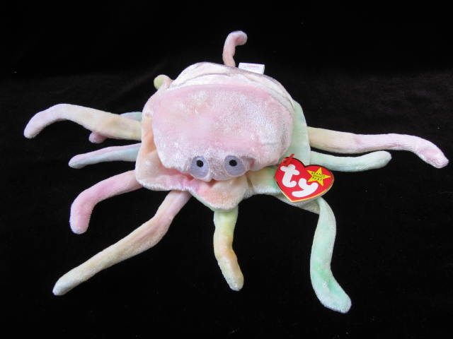 Ty Goochy The Jellyfish Retired Beanie Baby Darker Colors
