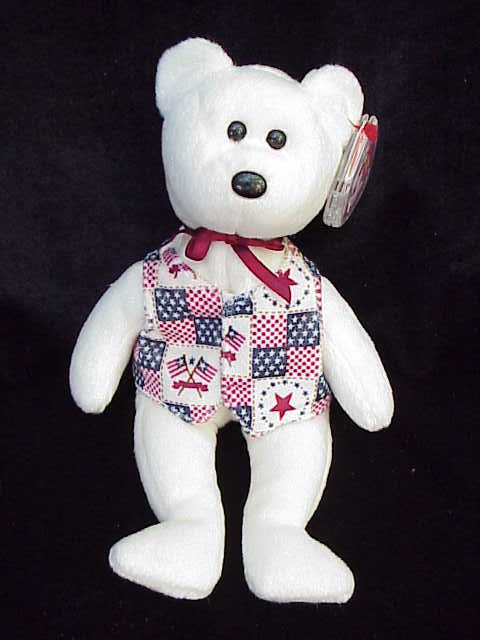 Ty Libert-e (Liberty) Patriotic Beanie Baby Teddy Bear