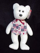 Ty Libert-e (Liberty) Patriotic Beanie Baby Teddy Bear