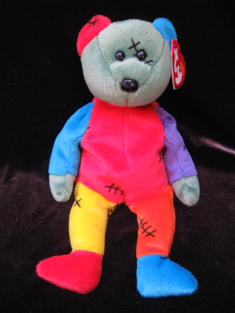 Ty Halloween Frankenstein FRANKENTEDDY Monster Beanie Baby