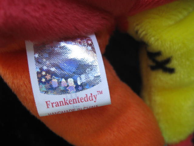 Ty Halloween Frankenstein FRANKENTEDDY Monster Beanie Baby