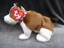 New Ty Huggins The Bull Dog Beanie Baby